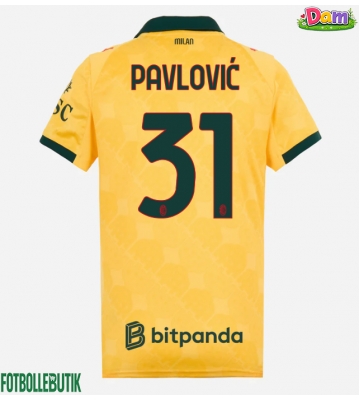 AC Milan Strahinja Pavlovic #31 Tredje Tröja Kvinnor 2025-26 Kortärmad